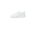 Lace-Up Sneakers with Slip-On Detail - White