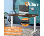 Oikiture Standing Desk Height Adjustable Motorised Electric Sit Stand Table 140cm