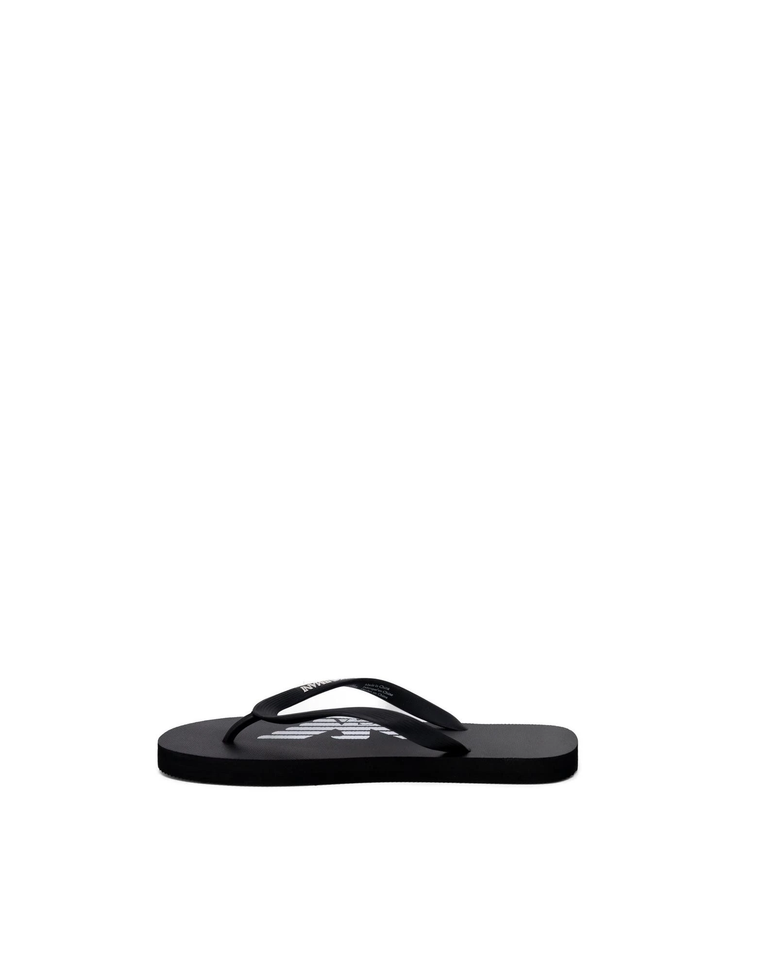 Plain  Rubber Slippers - Black