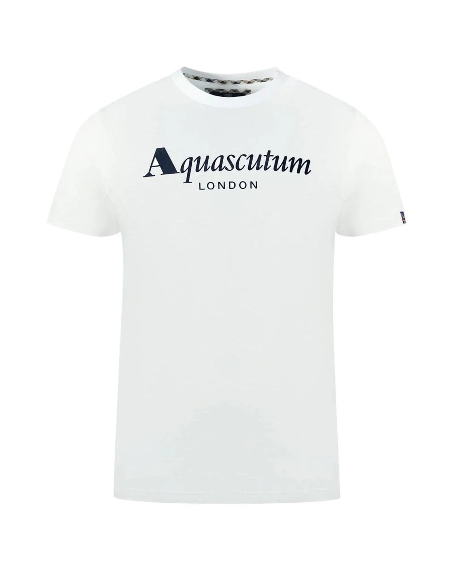 Contrasting Logo Cotton T-Shirt - White