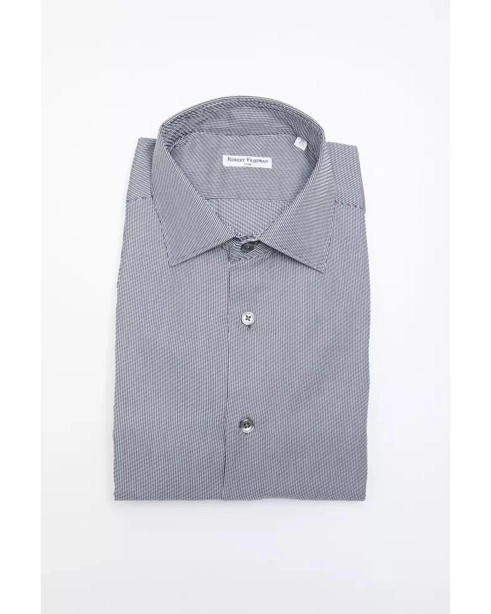 Robert Friedman Blue Cotton Shirt