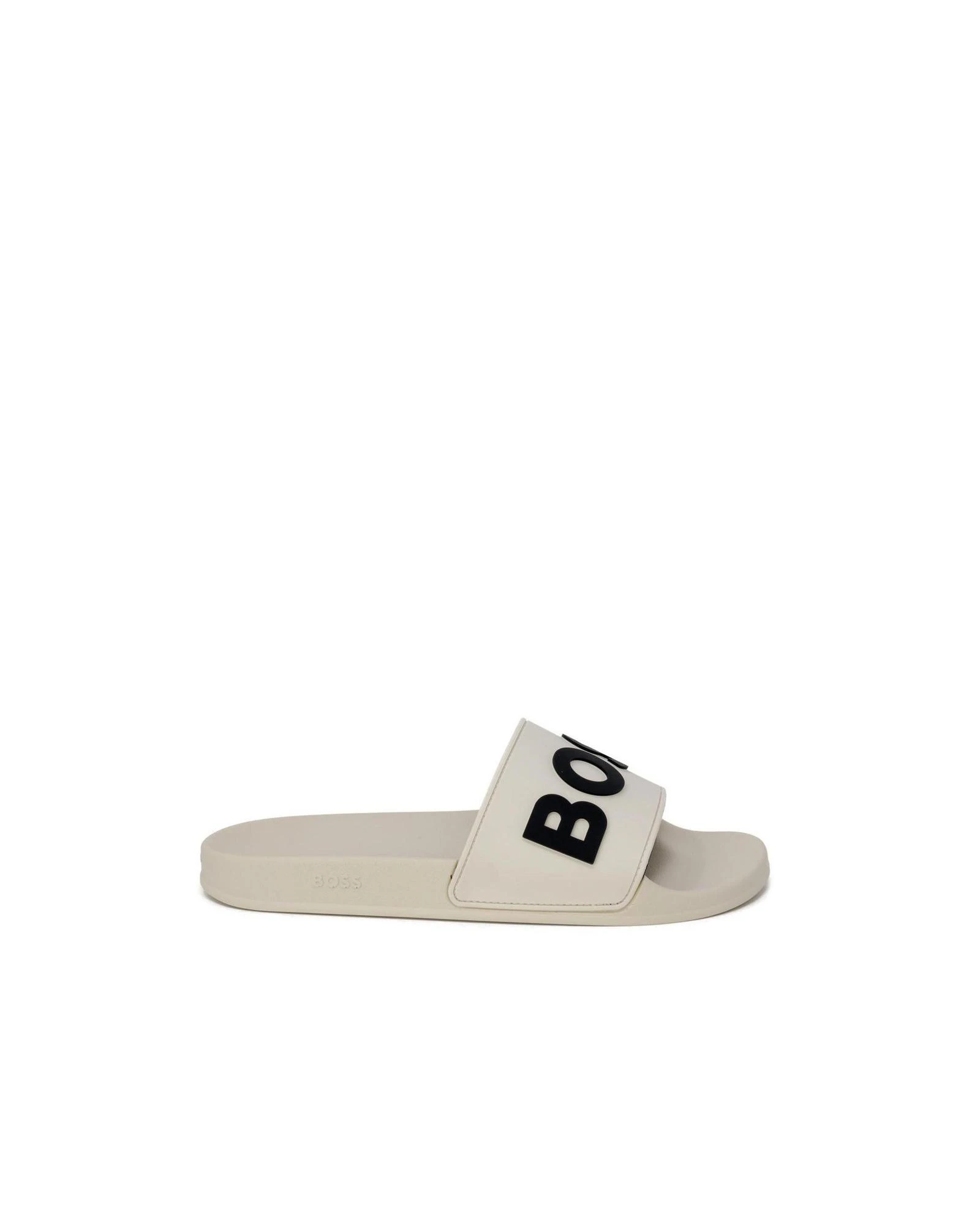 Printed  Rubber Slippers - White