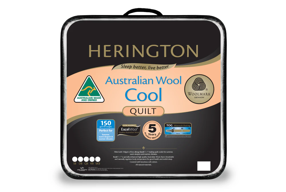 Herington 150GSM Cool Wool Quilt