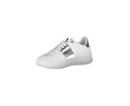 Printed Lace-Up Sports Sneaker - White