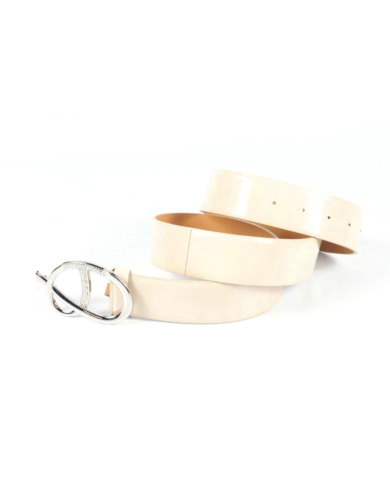 Leather Belt - White