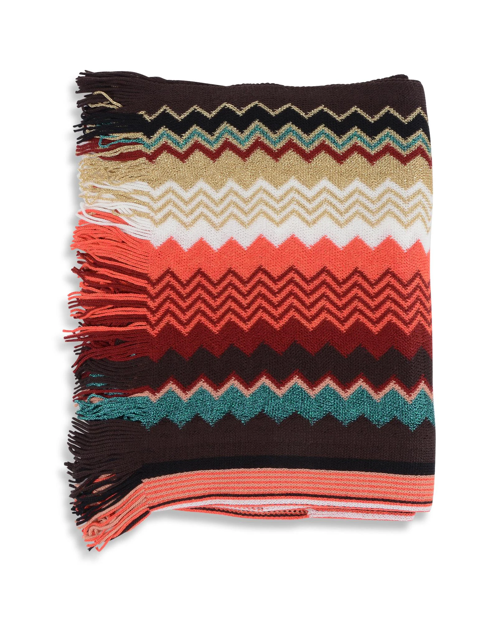 Multicolor Wool Blend Poncho - Multicolor