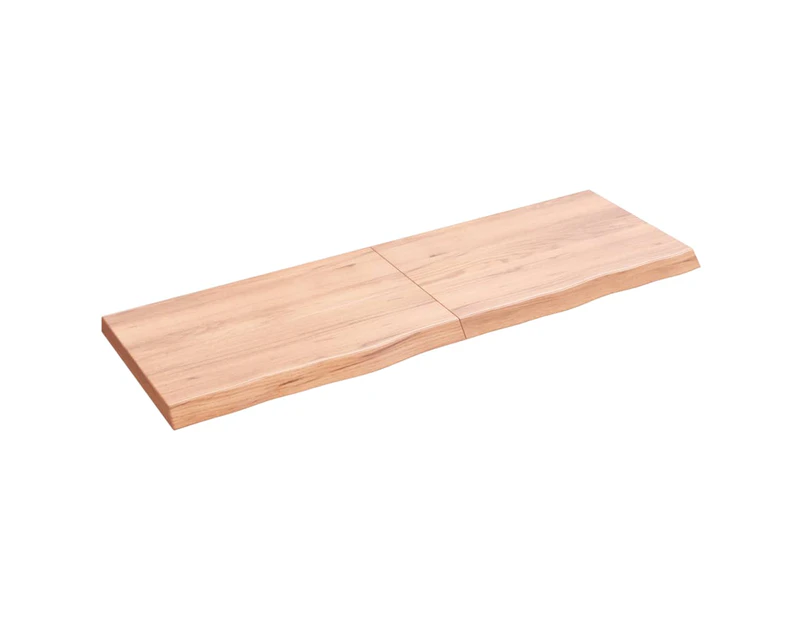 vidaXL Table Top Light Brown 120x40x4 cm Treated Solid Wood Oak