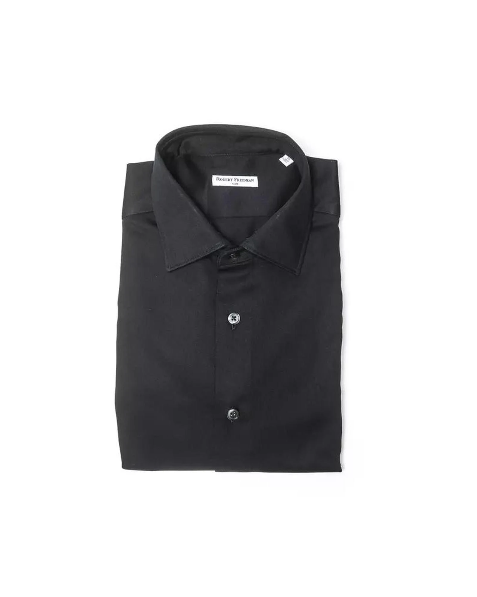 Robert Friedman Black Cotton Shirt