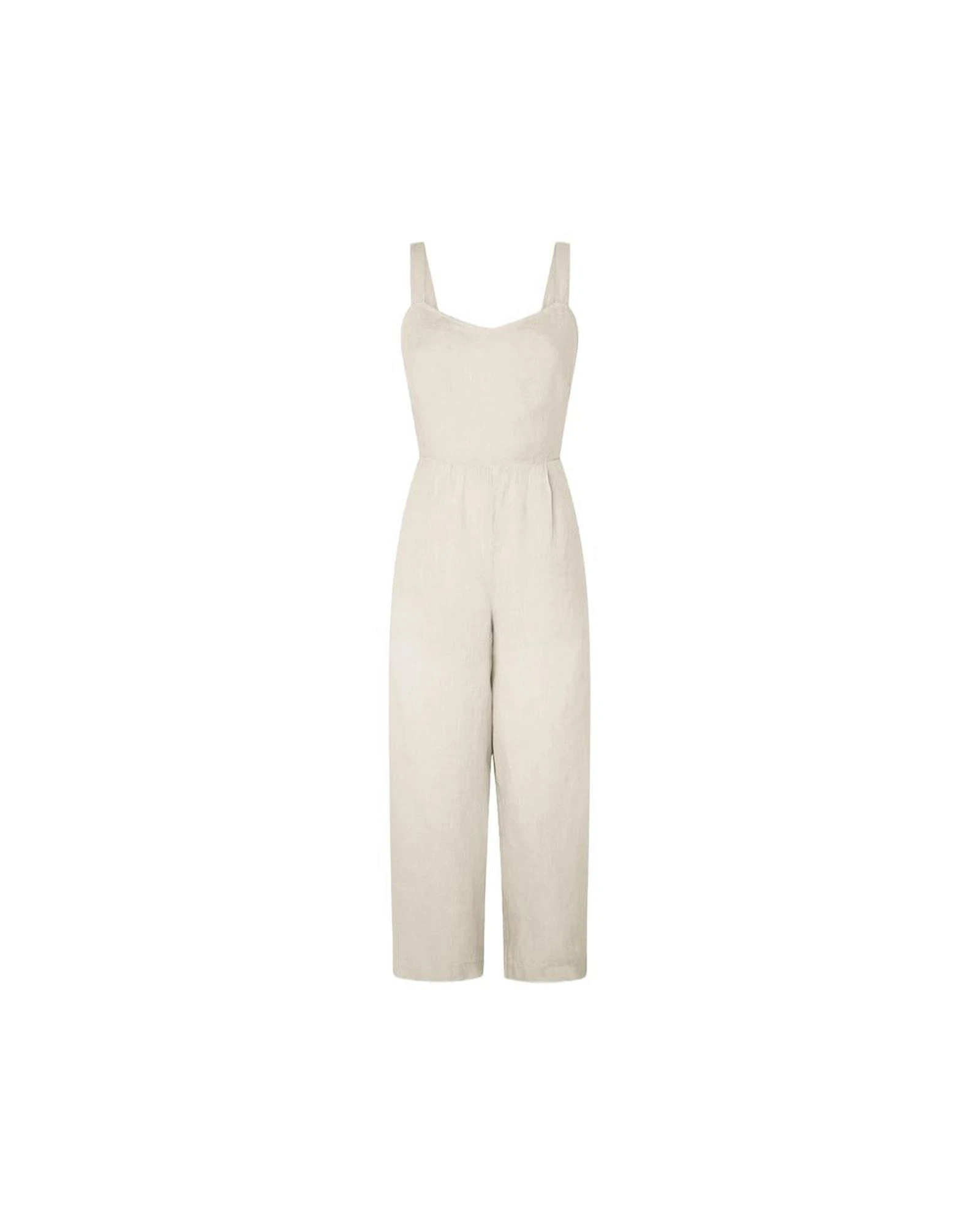 Womens Denim Jumpsuit - White