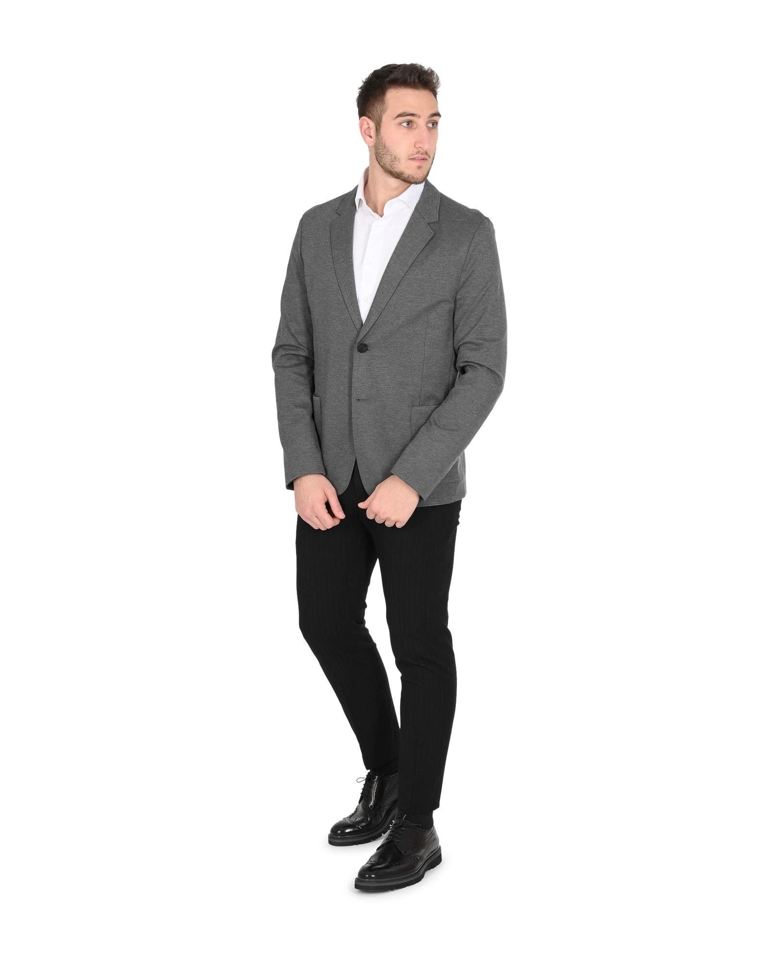 Tailored Woven Mens Jacket - Grey