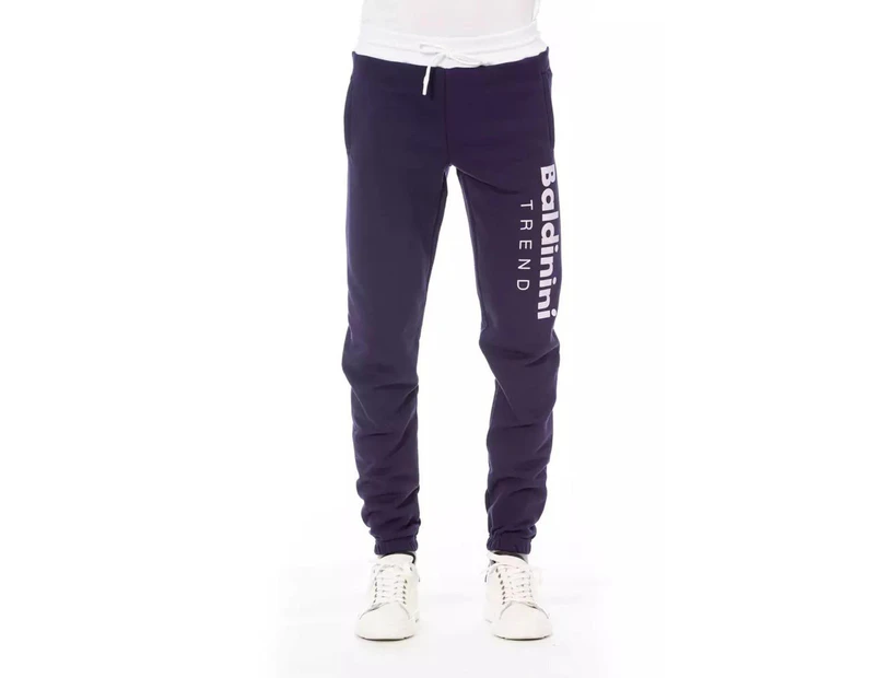 Fleece Sport Pants with Lace Closure and Logo - Purple