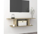 vidaXL Wall Mounted TV Cabinet Sonoma Oak 103x30x26.5 cm