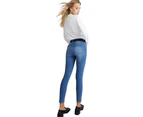 Plain Jeans with Front and Back Pockets - Blue