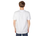 Mens Plain White Cotton T-shirt - White