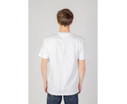 Mens Plain White Cotton T-shirt - White