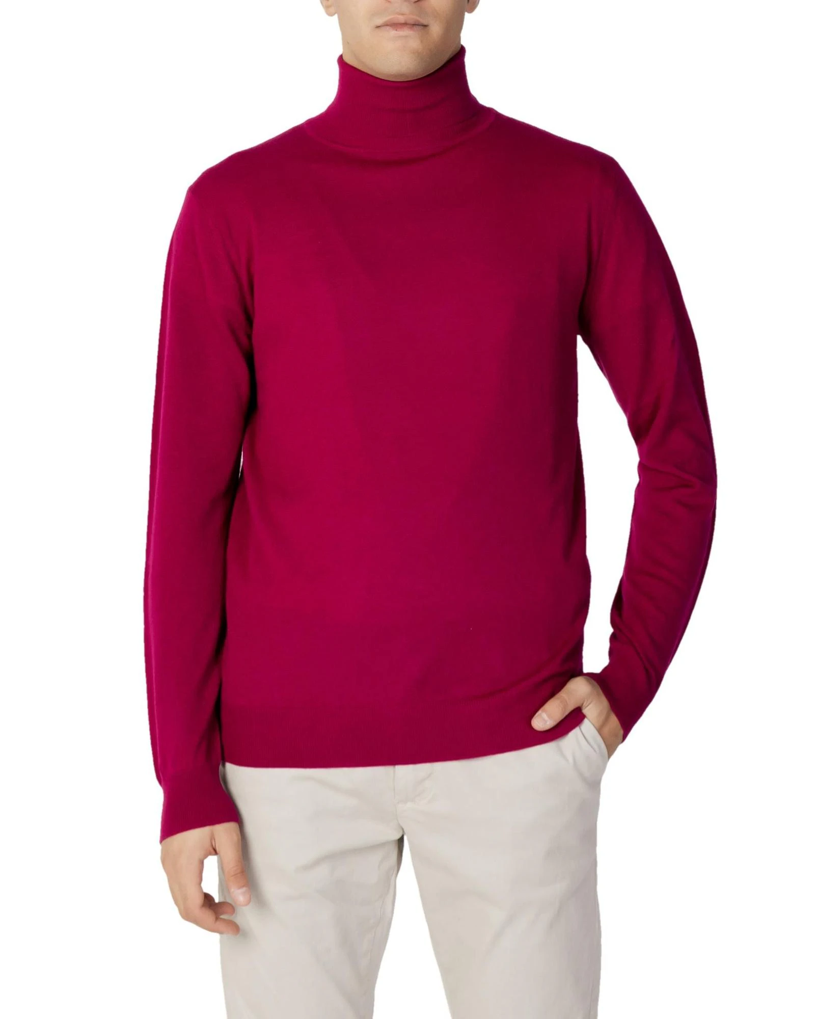 Turtleneck Knitwear - Fuchsia