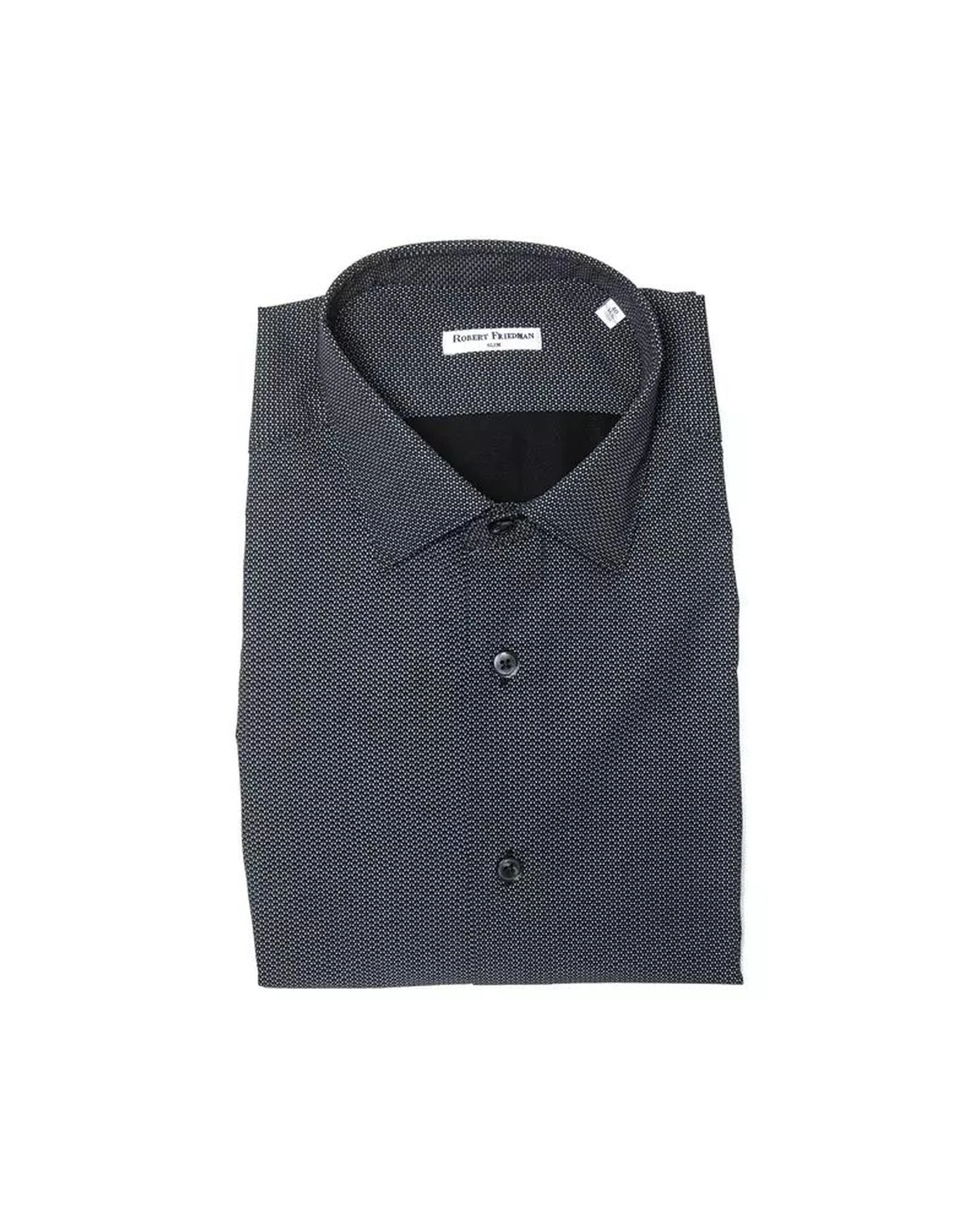 Robert Friedman Black Cotton Shirt