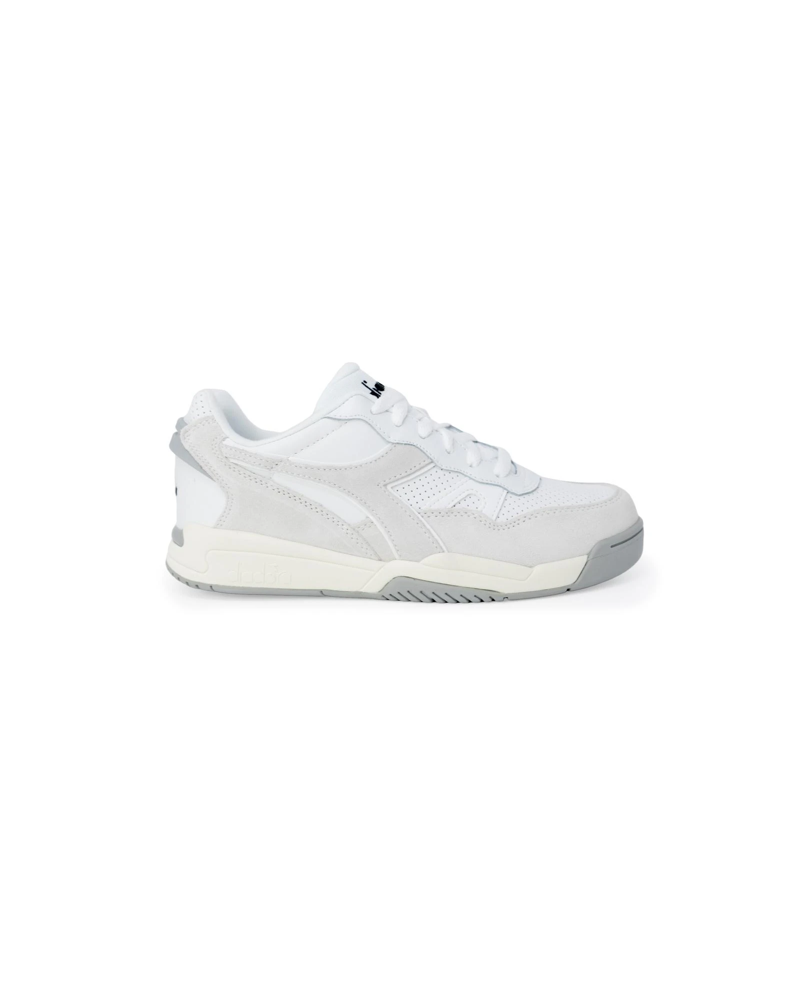 Sporty Rubber Sole Sneakers - White