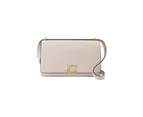 Designer - Pre-loved Leather Shoulder Bag with Detachable Strap - Beige