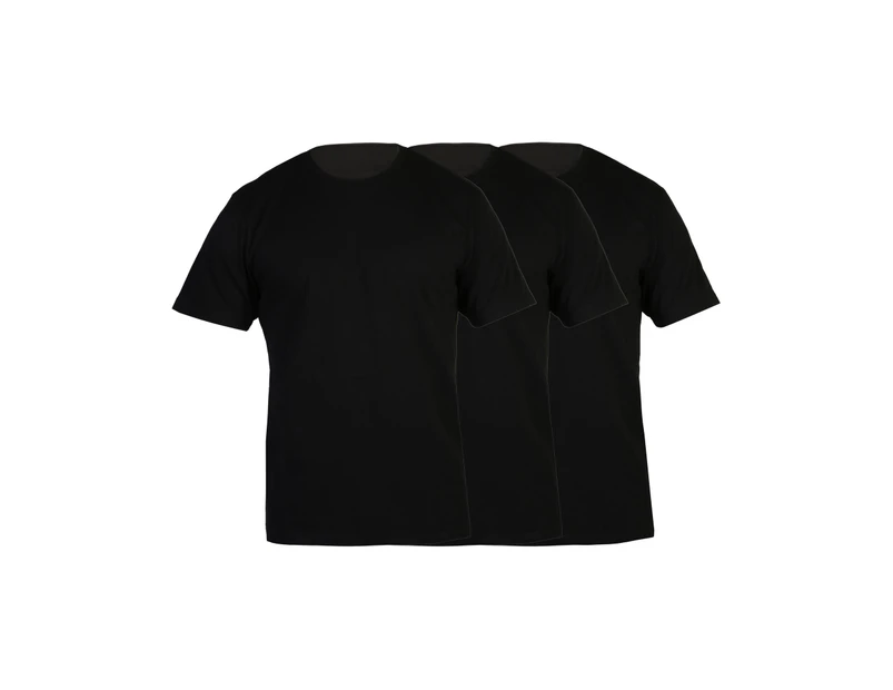 Classic Cotton T-Shirt Trio - Black