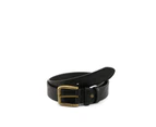 Adjustable Leather Belt - Black