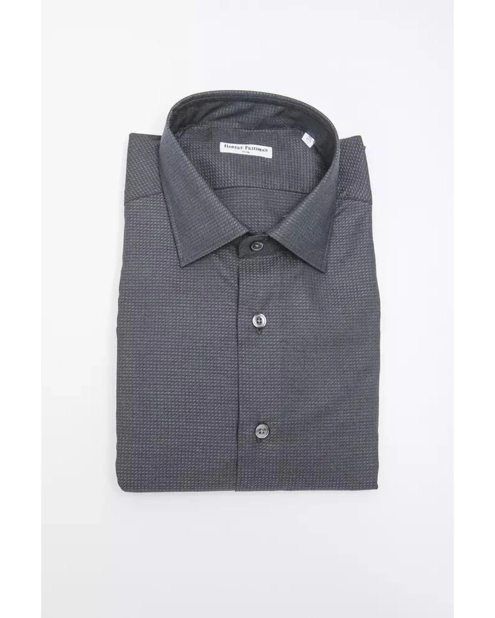 Robert Friedman Black Cotton Shirt