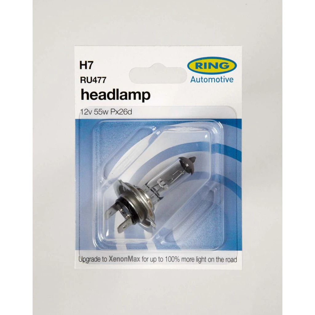 Ring Automotive H7 RU477 Halogen Headlamp (Clear) - ST4692