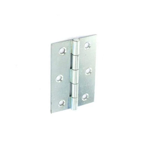 Securit Steel Butt Hinges Polished Chrome Plated 2 Pack (Silver) - ST2954