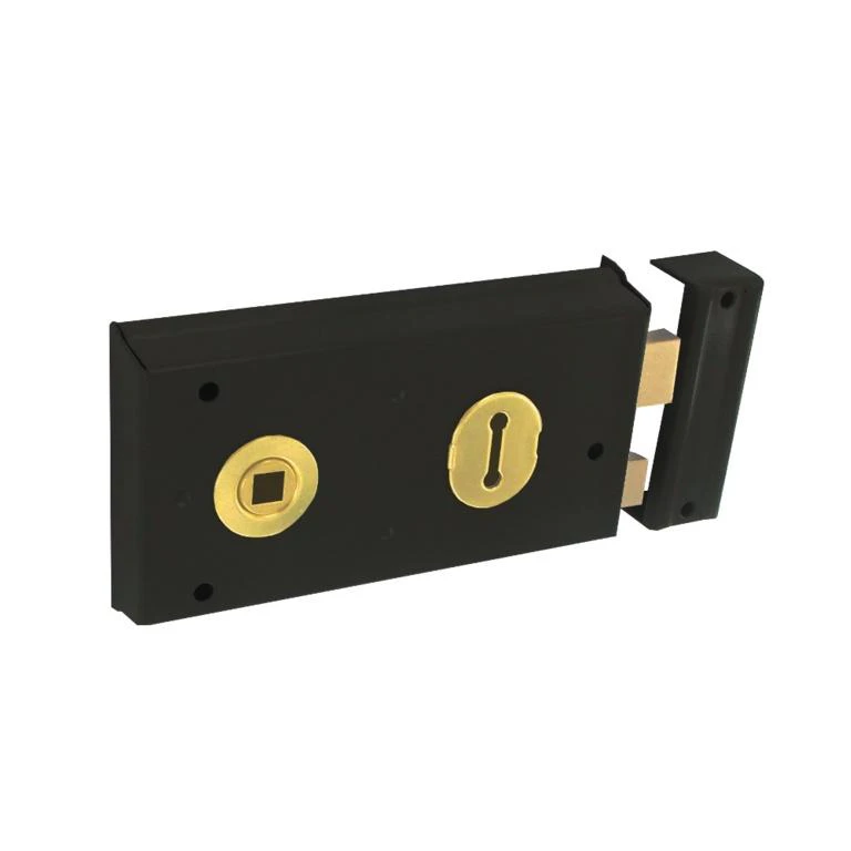 Securit Double Handed Rim Lock (Black) - ST8917