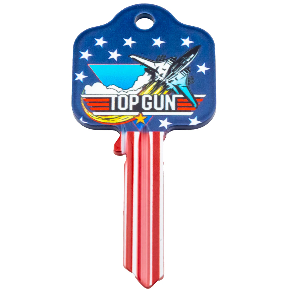 Top Gun Blank Key (Blue/White/Red) - TA11789