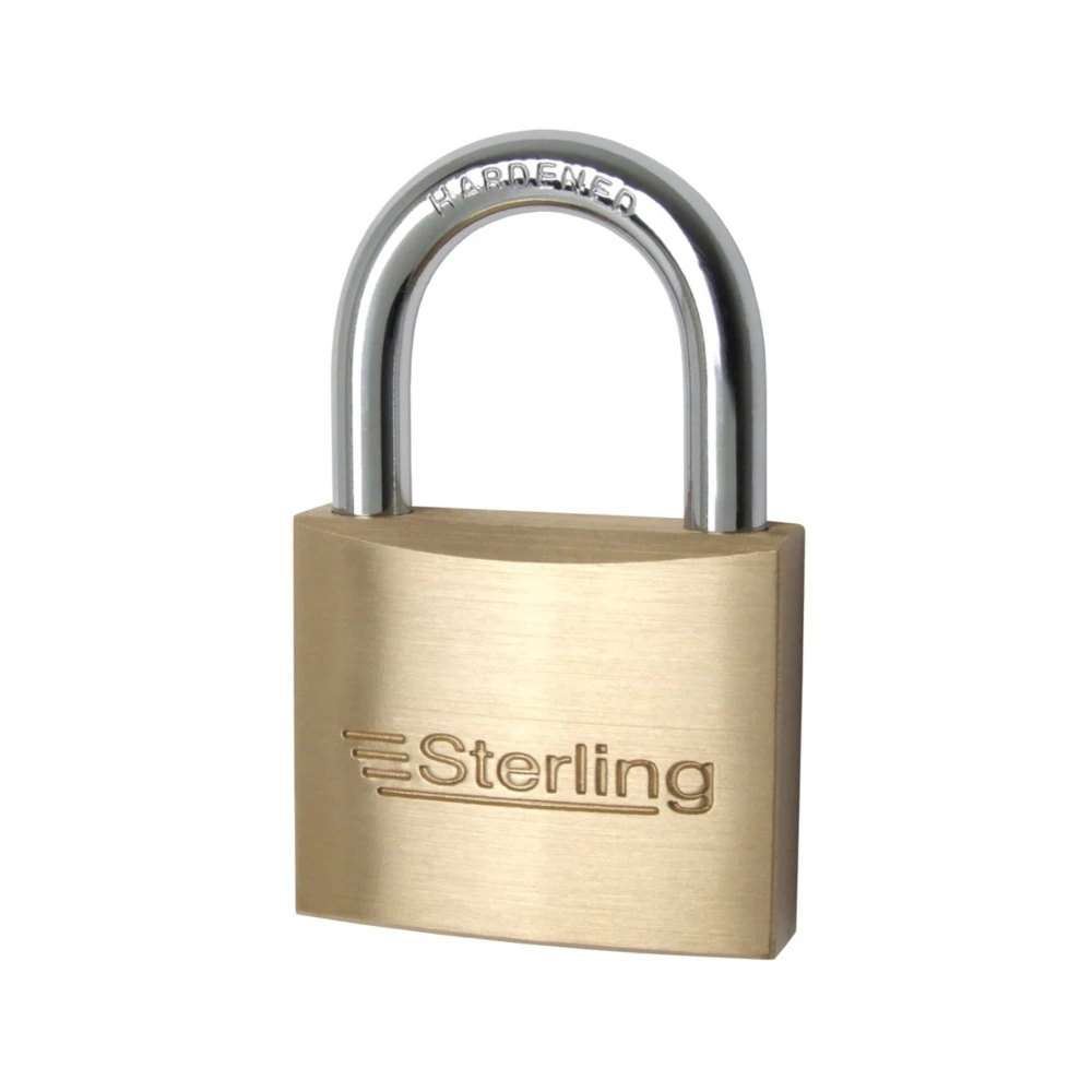 Sterling Brass Keyed Padlock (Brass/Silver) - ST9150