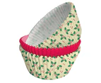 Creative Converting Holly Muffin and Cupcake Cases (Pack of 75) (White/Red) - SG26262