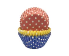 Anniversary House Polka Dot Muffin and Cupcake Cases (Pack of 75) (Red/Yellow/Blue) - SG25815