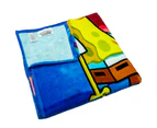 SpongeBob SquarePants Beach Towel (Vibrant Blue/Multicoloured) - TA11827