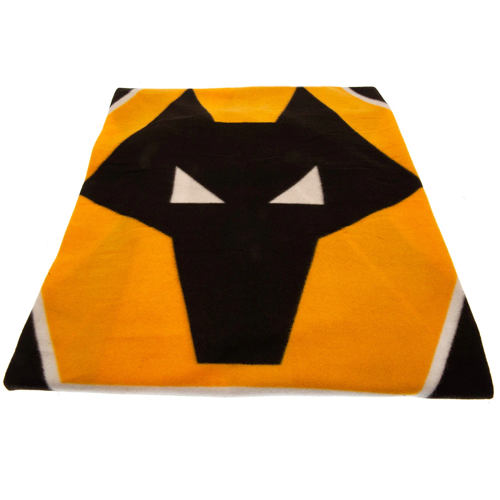 Wolverhampton Wanderers FC Blanket (Black/Yellow/White) - TA10625