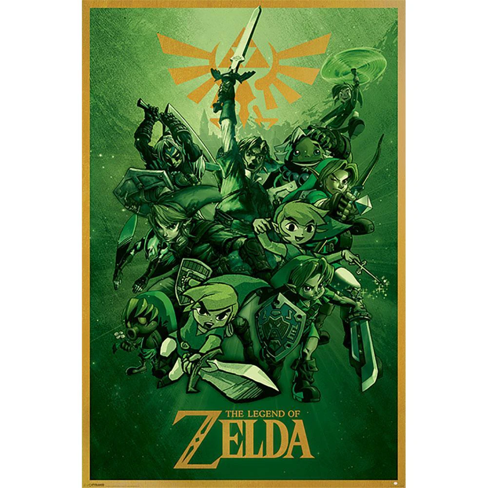 The Legend Of Zelda Link Poster (Multicoloured) - TA4106