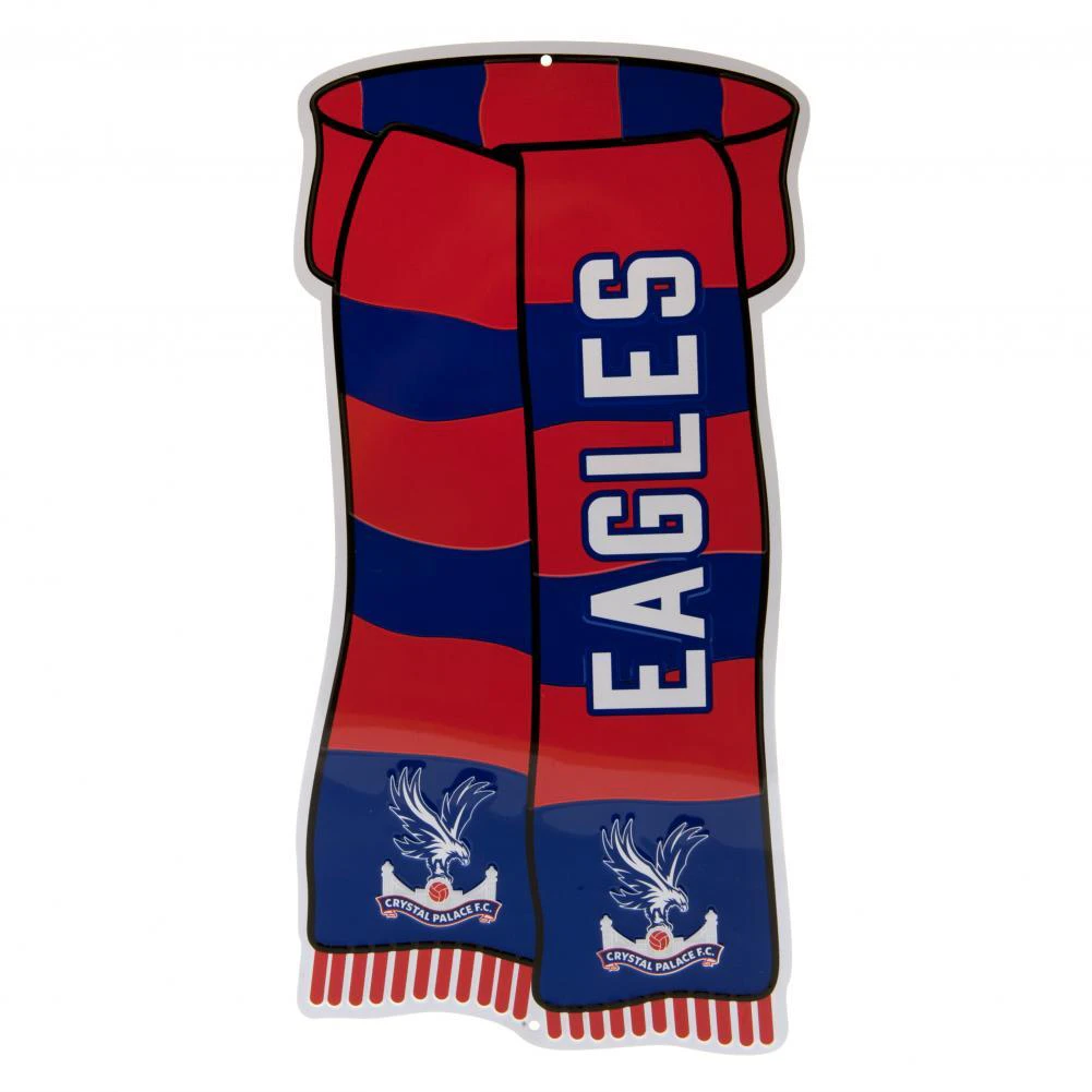 Crystal Palace FC Show Your Colours Door Sign (Red/Royal Blue/White) - TA7203