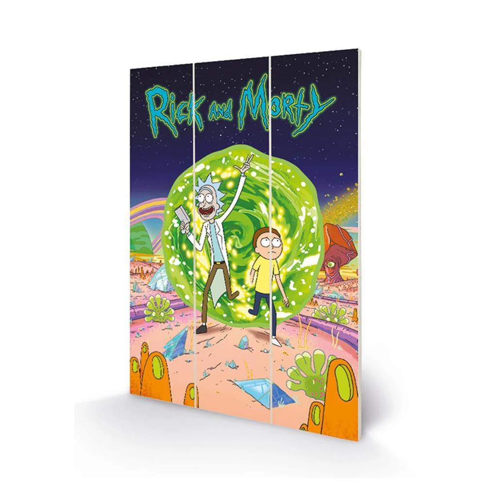 Rick And Morty Portal Wall Art (Multicoloured) - TA6471