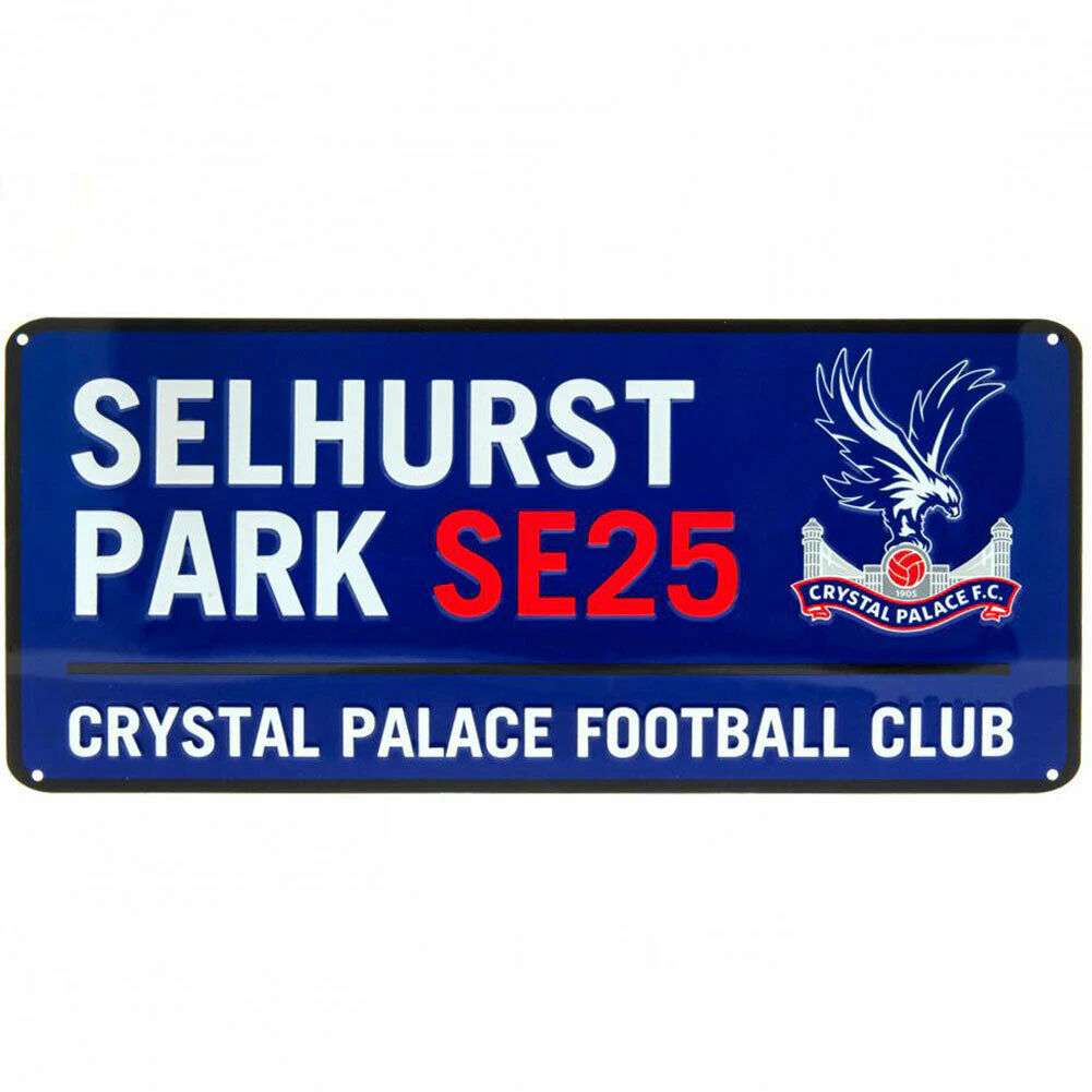 Crystal Palace FC Street Sign (Royal Blue/White/Red) - TA7202