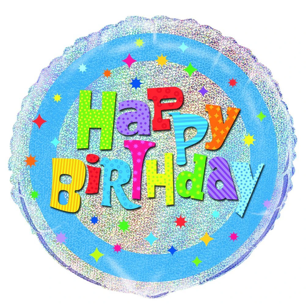 Unique Party Wacky Prism Happy Birthday Foil Balloon (Multicoloured) - SG34887