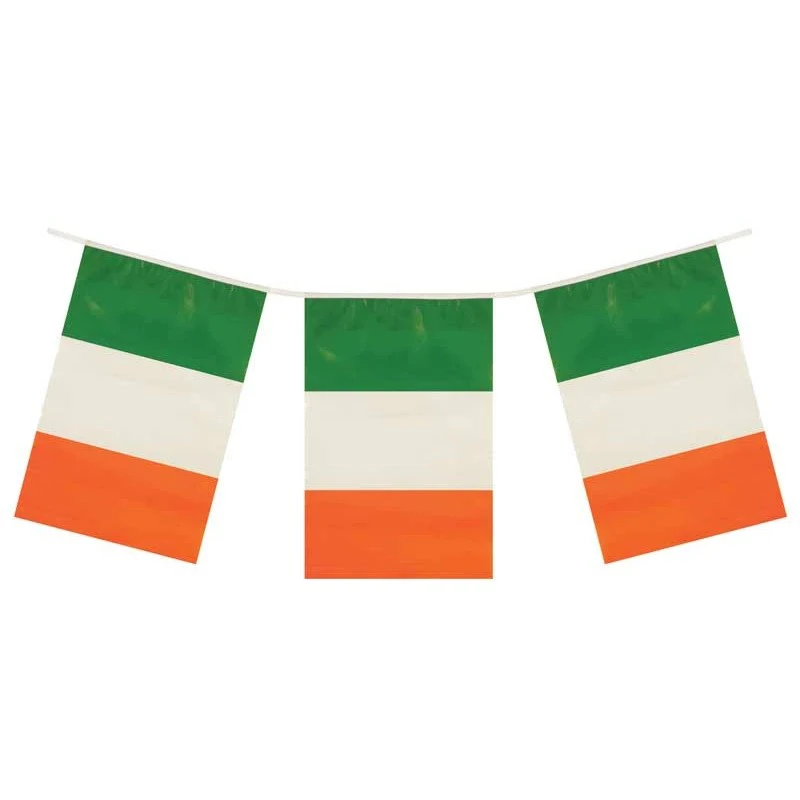 Henbrandt Flag Of Ireland Bunting (Green/White/Orange) - SG29853