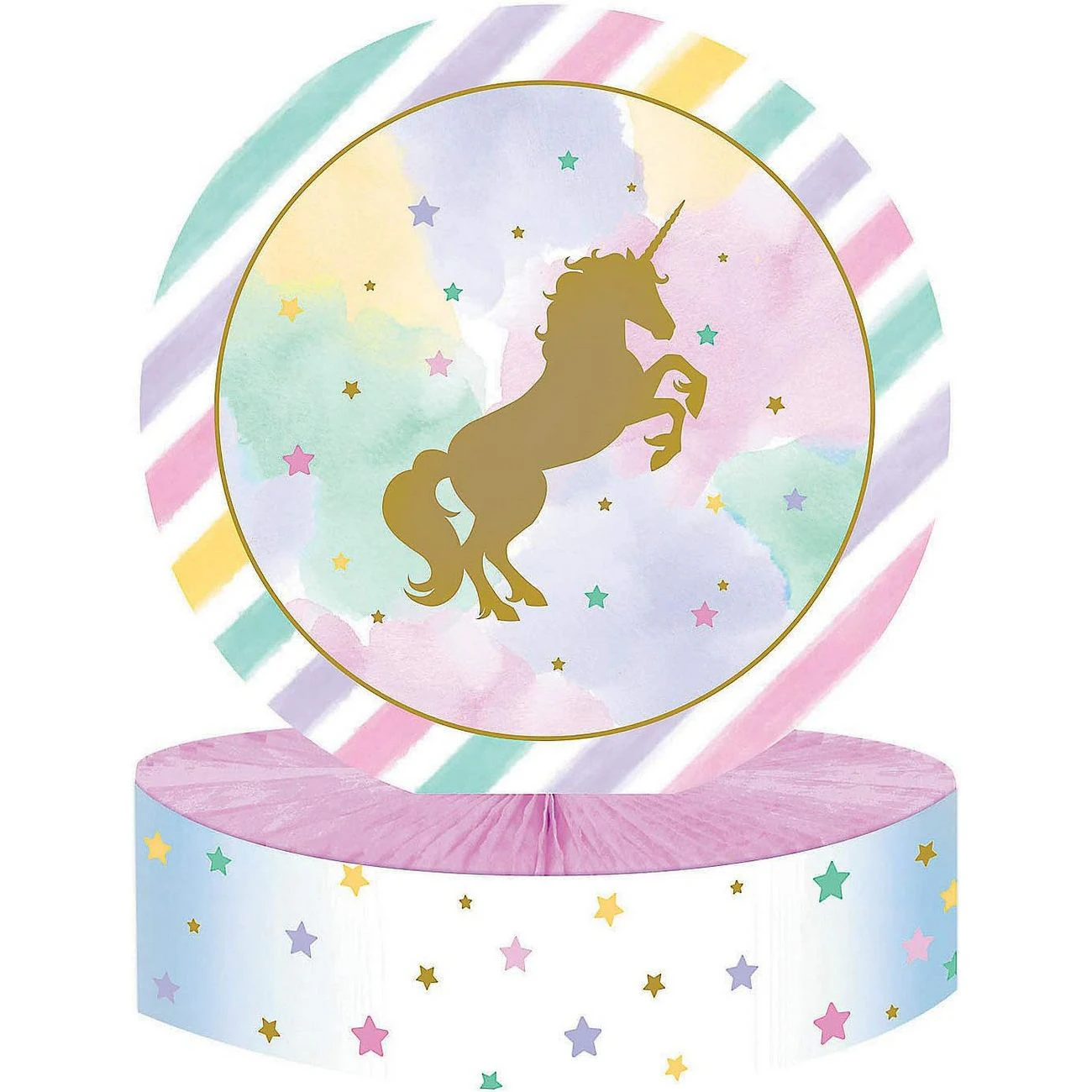 Creative Party Foil Unicorn Party Centrepiece (Multicoloured) - SG31395