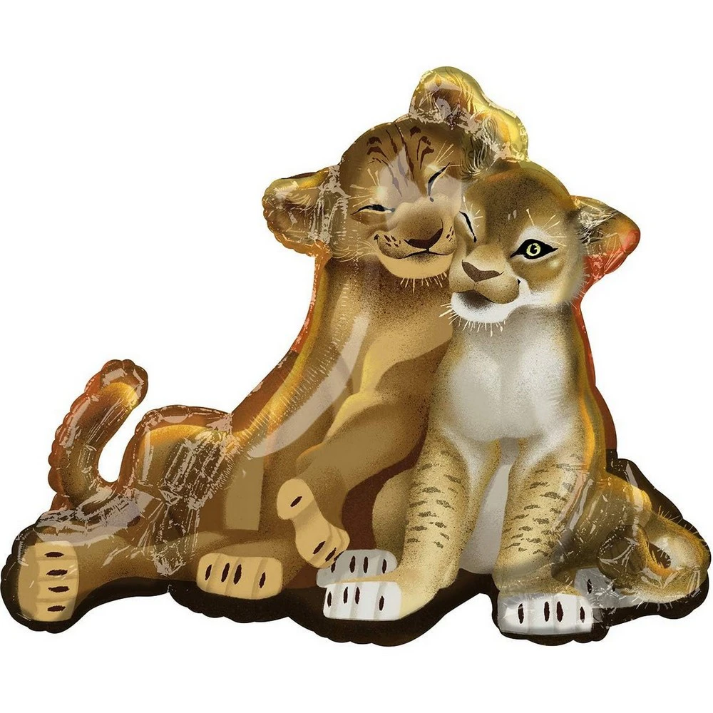 The Lion King Mini Simba And Nala Foil Balloon (Brown) - SG25272