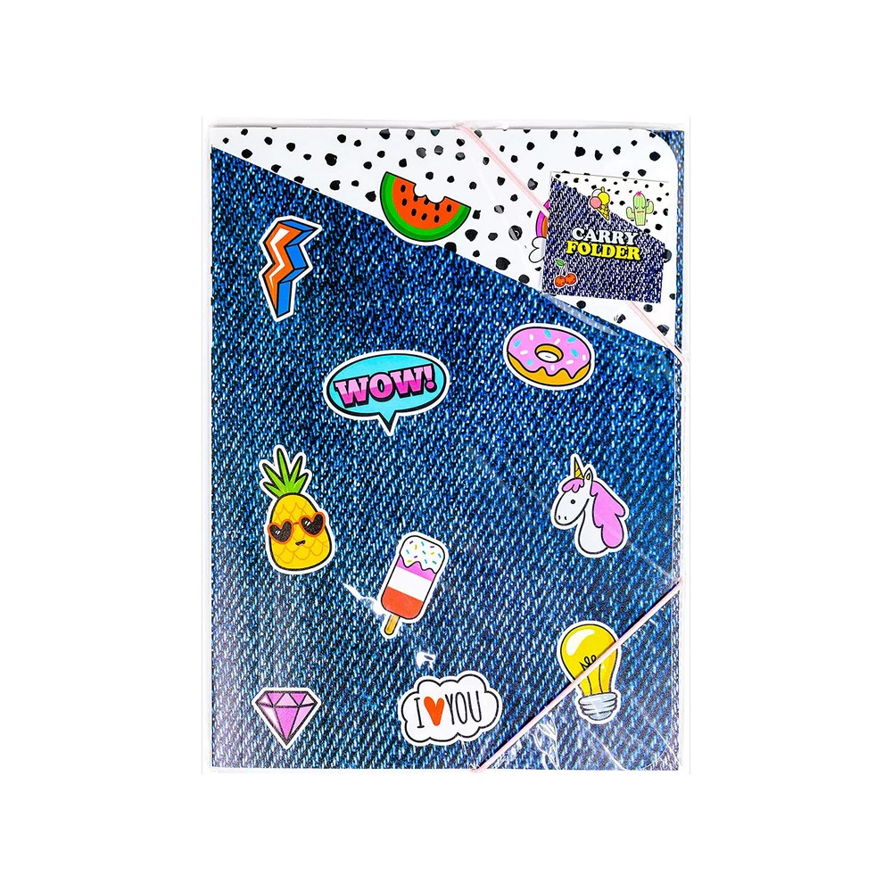 IG Design Elasticated A4 File Folder (Multicoloured) - SG23287