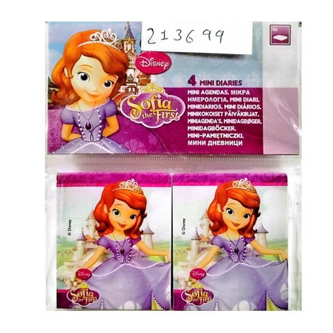 Sofia The First Mini Diary (Pack of 4) (Multicoloured) - SG34928