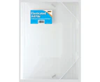 Tiger Stationery A4 Document Wallet (Pack of 3) (Clear) - SG35320