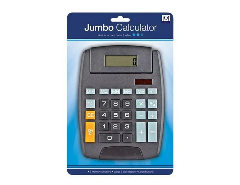 A Star Jumbo Calculator (Black) - ST3302