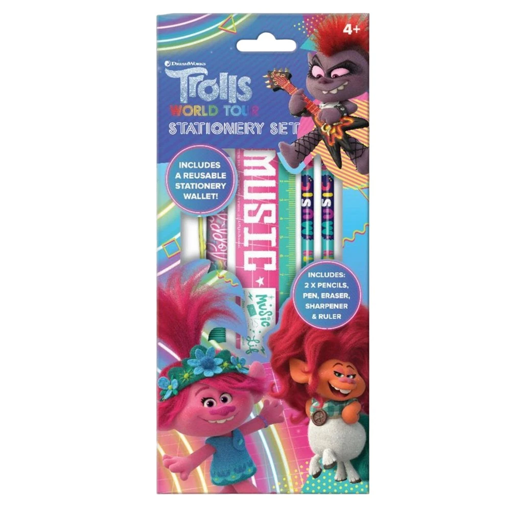 Trolls World Tour Stationery Set (Multicoloured) - SG30322