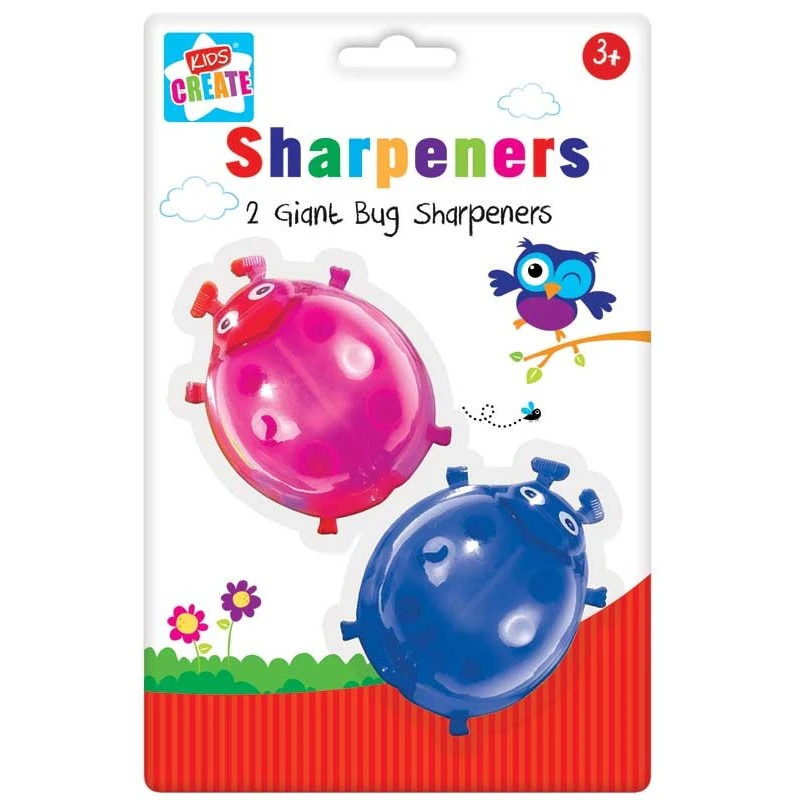 Kids Create Bug Sharpener (Pack of 2) (Pink/Blue) - SG34924