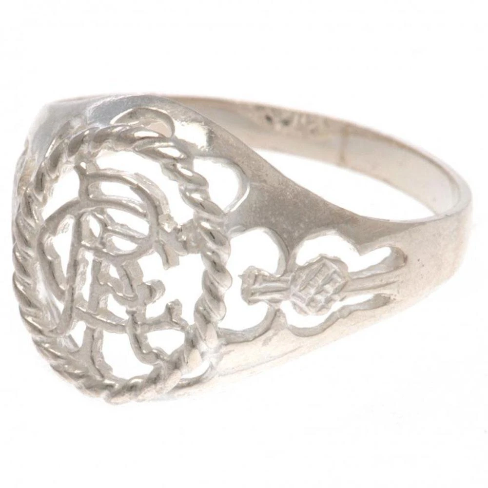 Rangers Fc Sterling Silver Ring (Silver) - TA1638